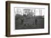 Two Men with Four Dogs, North London Suburbs-null-Framed Photographic Print