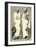 Two Men with Umbrellas, Colombo, Sri Lanka-null-Framed Art Print