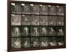 Two Men Wrestling, Plate 348 from Animal Locomotion, 1887-Eadweard Muybridge-Framed Photographic Print