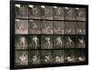 Two Men Wrestling, Plate 348 from Animal Locomotion, 1887-Eadweard Muybridge-Framed Photographic Print