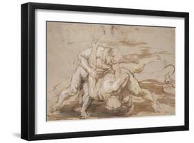 Two Men Wrestling-Peter Paul Rubens-Framed Giclee Print