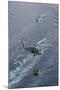 Two Mh-60S Sea Hawk Helicopters Transport Supplies-null-Mounted Photographic Print