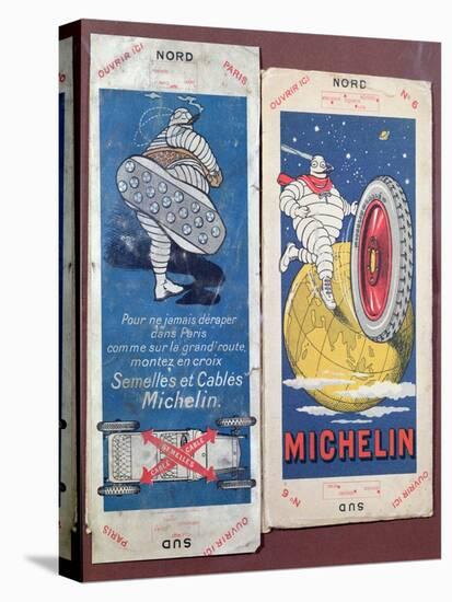 Two Michelin Maps for the Pontoise and Laon Regions of France, C.1910-null-Stretched Canvas