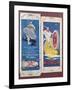 Two Michelin Maps for the Pontoise and Laon Regions of France, C.1910-null-Framed Giclee Print