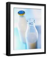 Two Milk Bottles, One Opened-Klaus Arras-Framed Photographic Print