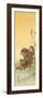 Two Monkeys and Butterflies-Koson Ohara-Framed Premium Giclee Print