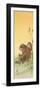 Two Monkeys and Butterflies-Koson Ohara-Framed Premium Giclee Print