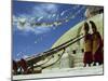 Two Monks Blowing Long Horns, Nepal-David Beatty-Mounted Photographic Print