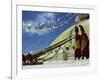 Two Monks Blowing Long Horns, Nepal-David Beatty-Framed Photographic Print