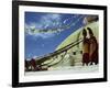 Two Monks Blowing Long Horns, Nepal-David Beatty-Framed Photographic Print