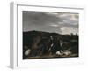 Two Monks in a Landscape, C.1645-null-Framed Giclee Print