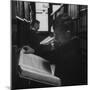 Two Monks in the Library at St. Benedicts Abbey-Gordon Parks-Mounted Photographic Print