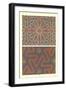 Two Mosaic Tile Patterns-null-Framed Art Print