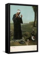 Two Moslems at Prayer, Egypt-null-Framed Stretched Canvas