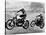 Two Motorcyclists Taking Part in Motocross at Brands Hatch, Kent-null-Stretched Canvas