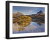 Two Mountains of Suilven and Canisp From Loch Druim Suardalain, Sutherland, North West Scotland-Neale Clarke-Framed Photographic Print