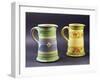 Two Mugs with Floral Decoration-null-Framed Giclee Print