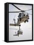 Two Multi-mission MH-60R Sea Hawk Helicopters Fly in Tandem-Stocktrek Images-Framed Stretched Canvas