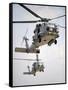Two Multi-mission MH-60R Sea Hawk Helicopters Fly in Tandem-Stocktrek Images-Framed Stretched Canvas