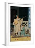 Two Musician Girls, Second Half of the 19th C-Osman Hamdi Bey-Framed Giclee Print