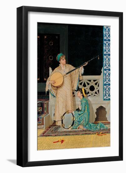 Two Musician Girls-Osman Hamdi Bey-Framed Giclee Print