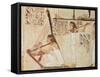 Two Musicians, from the Tomb of Rekhmire, New Kingdom (Wall Painting)-null-Framed Stretched Canvas