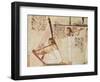 Two Musicians, from the Tomb of Rekhmire, New Kingdom (Wall Painting)-null-Framed Giclee Print