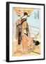 Two Musicians-Kitagawa Utamaro-Framed Art Print