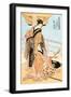 Two Musicians-Kitagawa Utamaro-Framed Art Print