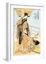 Two Musicians-Kitagawa Utamaro-Framed Art Print