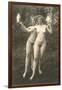 Two Naked Women Dancing Outdoors-null-Framed Art Print