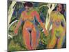 Two Naked Women in a Wood; Zwei Nackte Frauen Im Wald-Ernst Ludwig Kirchner-Mounted Giclee Print