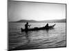 Two Native Americans with Canoe, Circa 1906-Asahel Curtis-Mounted Giclee Print