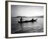 Two Native Americans with Canoe, Circa 1906-Asahel Curtis-Framed Giclee Print