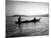 Two Native Americans with Canoe, Circa 1906-Asahel Curtis-Mounted Giclee Print