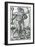 Two Natives from 'La Hystoria General De Las Indias' 1547-Christopher Columbus-Framed Giclee Print