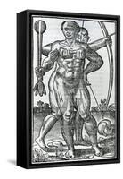 Two Natives from 'La Hystoria General De Las Indias' 1547-Christopher Columbus-Framed Stretched Canvas