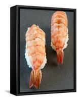 Two Nigiri-Sushi with Shrimp-Valerie Martin-Framed Stretched Canvas