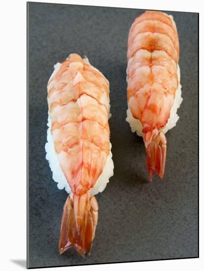 Two Nigiri-Sushi with Shrimp-Valerie Martin-Mounted Photographic Print