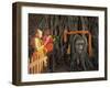 Two Novice Buddhist Monks with Offerings, Unesco World Heritage Site, Central Thailand-Gavin Hellier-Framed Photographic Print