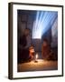 Two Novice Monks Reading Buddhist Texts Inside a Pagoda at Bagan in the Country of Burma (Myanmar)-Kyle Hammons-Framed Photographic Print