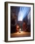 Two Novice Monks Reading Buddhist Texts Inside a Pagoda at Bagan in the Country of Burma (Myanmar)-Kyle Hammons-Framed Photographic Print