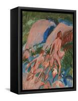 Two Nude Figures in a Landscape, 1913-Ernst Ludwig Kirchner-Framed Stretched Canvas