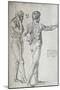 ''Two Nude Male Studies, Given by Raphael to Durer' 1515, (1912)-Raphael-Mounted Giclee Print