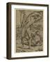 Two Nude Men: One Standing, One Reclining, Between 1500 and 1551-Domenico Beccafumi-Framed Giclee Print