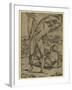 Two Nude Men: One Standing, One Reclining, Between 1500 and 1551-Domenico Beccafumi-Framed Giclee Print