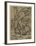 Two Nude Men: One Standing, One Reclining, Between 1500 and 1551-Domenico Beccafumi-Framed Giclee Print