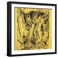 Two Nudes at the Window, 1915-Ernst Ludwig Kirchner-Framed Giclee Print