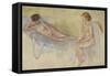 Two Nudes, C.1902-3 (Oil on Canvas)-Edvard Munch-Framed Stretched Canvas