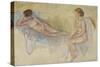 Two Nudes, C.1902-3 (Oil on Canvas)-Edvard Munch-Stretched Canvas